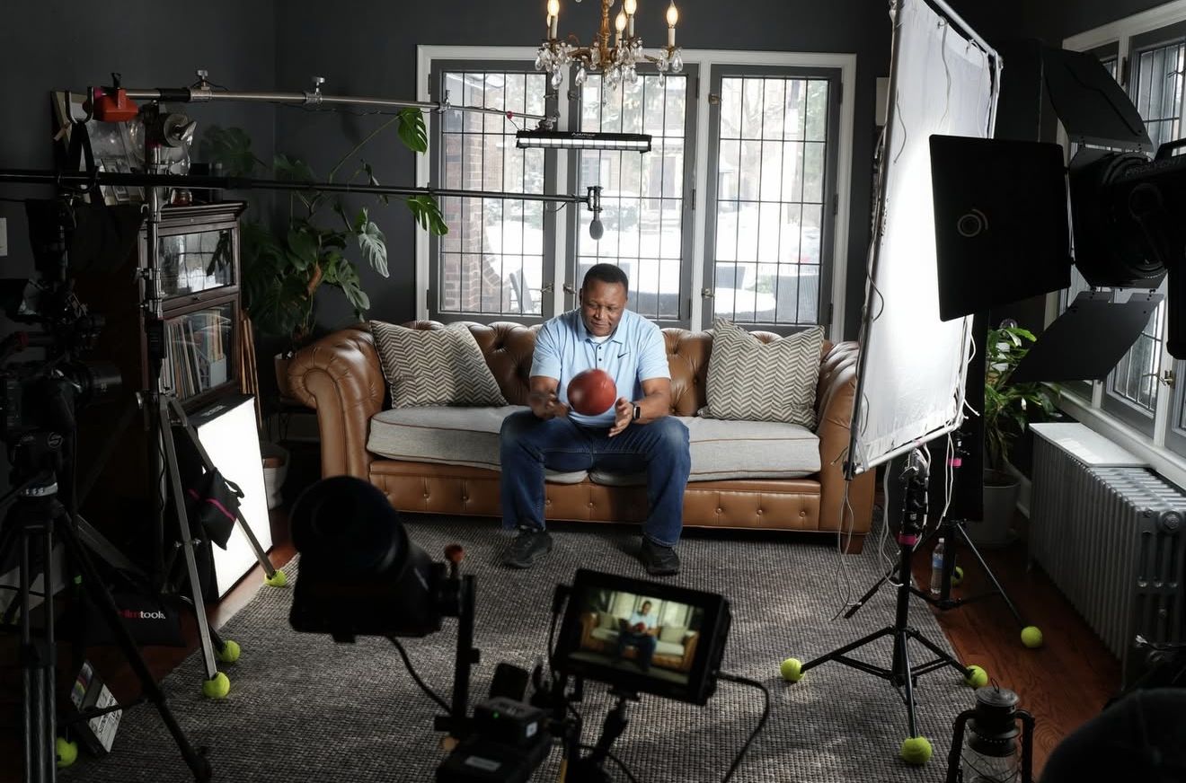 Barry Sanders shoot for the Detroit Lions